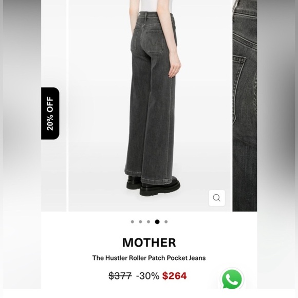 MOTHER Gray Flare Jeans - Picture 5 of 14